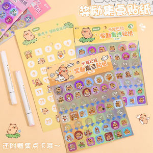 Lilac Horse Capibara Reward Stickers Cute Student Encouragement Praise Stickers Cartoon Laser Cutouts Nursery School Decals