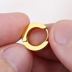 24k Saudi Gold Pawnable Round Stud Earrings For Women Jewelry Birthday Gift Available In A Variety of Styles