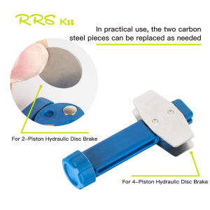 RRSKIT Bicycle Hydraulic Disc Brake Piston Reset Tool For Dual-piston/Four-piston Hydraulic Disc Brake Caliper Piston Reset Tool