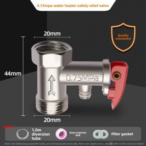 LECAN | Copper Thickened Safety Valve Home Pressure Relief Valve Unidirectional Check Pressure Reducing Valve Exhaust Valve Universal Accessories