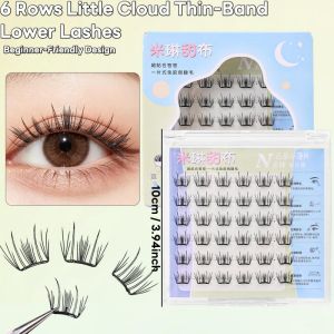 VelvetLash【Local Stock】Glue-free Ultra-thin Korean Girl Group False Eyelashes DIY Eyelash Extension Segmented Lashes