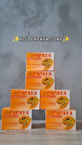 ORIGINAL BPOM  Sabun Pepaya RDL Brightening Soap 135gr  Pencerah Kulit Wajah & Badan Aman Harian
