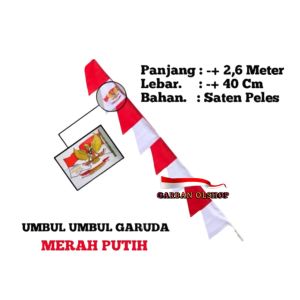 Umbul umbul Garuda warna isi 20pcs