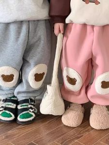 Cute Bear Fleece Thermal Trousers