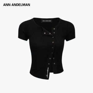 ANN ANDELMAN | Asymmetric Short Sleeve Fitted Blouse