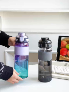 900ml High Performance Plastic Water Bottle for Men Large Capacity Heat Resistant Negative Ion Energy Bottle Magician Water Cup LZ0150