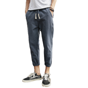 Quần Dài Nam Mùa Hè Thường Ngày Phong Cách Hàn Quốc Quần Dài Ống Rộng Quần Thể Thao Rộng Rãi Quần Dài Thường Ngày