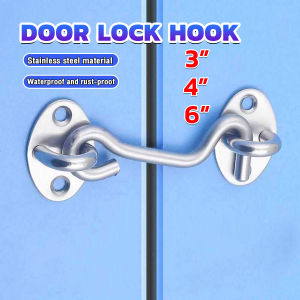 Digeo Windows Lock Sliding Door Lock Barn Gate Latch Stainless Steel Hook Locks Shower Room Hardware Accessories