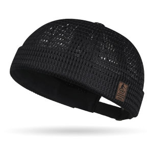 WRELS | Outdoor Sport Cap Breathable Mesh Melon Hip-Hop Hat Fashion Summer Adjustable Ultra-Light Brimless Cycling Docker Beanies