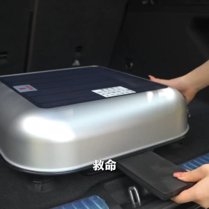 Solar Powered Automatic Car Cover with Remote Control Waterproof and UV Protection for SUV Retractable Design with Manual Crank