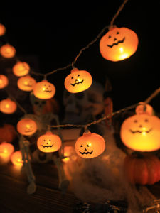 Đèn Nhỏ Màu Xanh Lá Cây Hình Quả Cà Chua Halloween USB Pin Năng Lượng Mặt Trời Chống Nước Ngoài Trời Trang Trí Không Khí Quà Tặng Lễ Hội