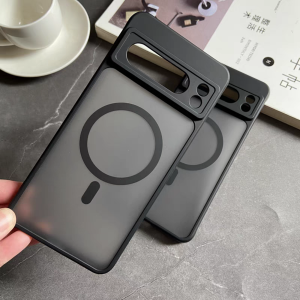 Matte Translucent For Magsafe Magnetic Case For Google Pixel 9 8 7 6 Pro XL 9A 8A 7A 6A Wireless Charge Frosted Shockproof Cover