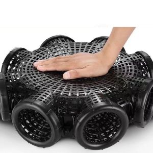 สีดําปลาสุทธิกรง Fishnet Finless ปลาไหล Loach TRAP ตกปลาหม้อพลาสติกทนทานคอนเทนเนอร์โคลนกรงคอนเทนเนอร์กับดักตกปลา