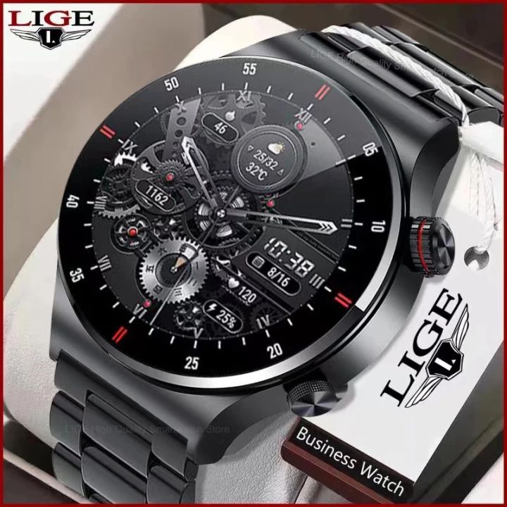 LIGE watch for mens ECG+PPG Bluetooth Call Sports Bracelet Waterproof ...