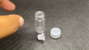 1ml (100ใบ) จุก แก้วสีใส ฝาครอบ 13mm
