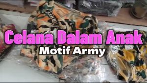 Celana Dalam Anak Laki Laki Sowan CD Balita & SD Motif Army 3-12 pcs