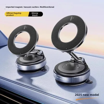 CHECKON | Magnetic Car Phone Holder Vacuum Suction Rotatable and Foldable