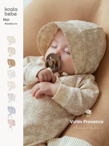 KAOLANBIBI | Mũ Bé Gái Cotton Pháp Hoa Nhẹ Nhàng