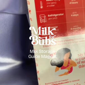 [Milkforbubs] How to Store Breastmilk Storage Guide Magnet