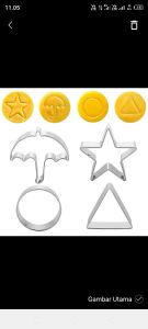 Cetakan permen squid game dalgona candy clay/cookies cutter/ Ring Cutter