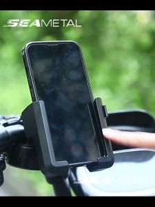 SEAMETAL ที่จับมือถือ ที่จับโทรศัพท์สำหรับติดมอเตอร์ไซด์ แบบปลดล็อคเร็วรุ่นประหยัด แข็งแรงทนทาน หมุนได้ 360 องศา ที่วางโทรศัพท์ 4-7 นิ้ว