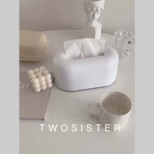 Morandi Cold Series Minimalist Nordic Curves Tissue Holder Storage Organizer Home Decor Waterproof