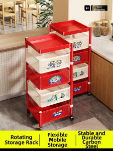 evesigar | Giá Để Đa Tầng Có Thể Quay Với Bánh Xe