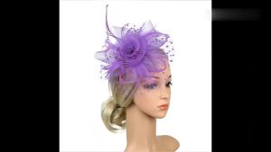 【Flash sale】 Women Girls Tea Party Headband Headband Clip Fascinator Hat Hair Fascinators Mesh Flower Hair Accessories Wedding Stylish Feathers Hair Clip JP4