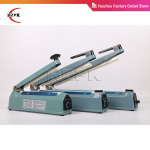 HZPK 300mm Iron Body Heat Impulse Sealing Bag Manual Sealer Small Home Kitchen Machine Packing Machine IFS-300