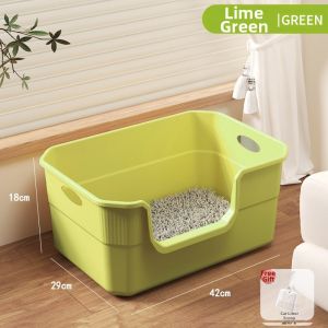 Large Capacity Extra High Litter Box Prevents Spill