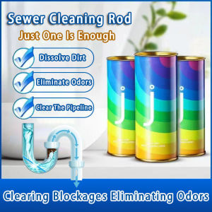 Sewer Cleaning Rod Sani Sticks Oil Decontamination Kitchen Toilet Bathtub Drain Sewer Cleaning Rod Pipeline Bathtub Decontamination Drain Sewer Cleaning Rod 下水道清洁棒