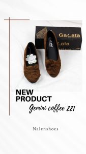 Blackpanda Gemini 221 Sepatu Flatshoes Wanita Simpel Elegan Bahan Beludru Outsole Antislip