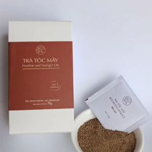 Trà Nấm Linh Chi Đất Thép Hòa Tan Tóc Mây (3 loại: 8 gói - 15 gói - 30 gói) - Chống rụng tóc - Cân bằng nội tiết - Hàng chính hãng