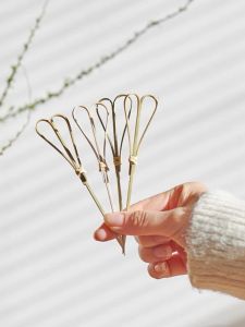 Butterfly Shaped Disposable Fruit Forks Creative Dessert Skewers Food Grade Bamboo Home Use Dining Utensils from China