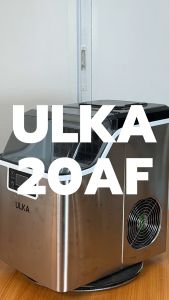 [พร้อมส่งจากไทย ระวังร้านปลอม] เครื่องทำน้ำแข็ง ULKA รุ่น 20AF เครื่องทำน้ำแข็งอัตโนมัติ น้ำแข็ง FullCube เครื่องทำน้ำแข็งขนาดเล็ก เครื่องใช้ไฟฟ้าภายในบ้าน เครื่องผลิตน้ำแข็ง 24ก้อน/25กิโลกรัมต่อวัน