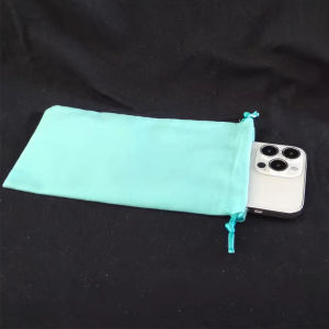 Dustproof Drawstring Soft Comfortable Velvet Phone Pouch