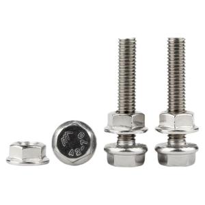 Creaby | 304 Stainless Steel Hexagon Head Flange Bolts and Nuts Set M5