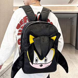 Homemade Campus Sonic Shadow Stuffed Niche Style Backpack Cute Cartoon Couple Backpack Travel Student Schoolbag