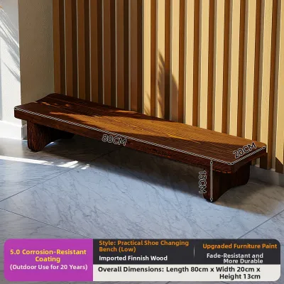 XiMei WoodWork | Entryway Shoe Changing Long Wooden Bench