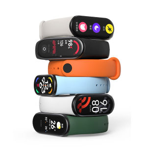 Basspal đầy màu sắc dây đeo sillicon cho Xiaomi Mi Band 3 4 5 6 7 8 đồng hồ đeo tay 5 6 7 dây đeo tay thay thế