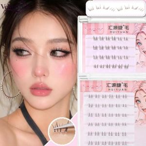 VelvetLash【Local Stock】J Curl 5mm DIY Lower Eyelash No Glue Natural Bottom Lashes Self-adhesive Clusters Lashes Korean Makeup