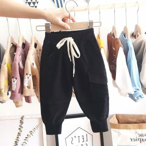 Casual Childrens Jeans Spring Autumn Baby Versatile New Style Kids Carrot Pants Fashionable Cuffed Workwear Long Trousers