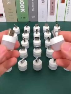 Đèn Ngủ USB Mini Combo 3 Cái – Ánh Sáng Vàng/Trắng Dịu Mắt Cắm Là Sáng Nhỏ Gọn Dùng Mọi Nơi