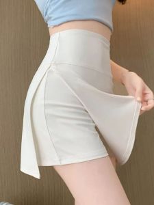 กางเกงโยคะทรงสลิมฟิตสีพื้นสำหรับผู้หญิง กางเกงขาสั้นทรงเอ กางเกงขายาวทรงสลิมฟิต ลำลอง สไตล์ฤดูใบไม้ร่วง