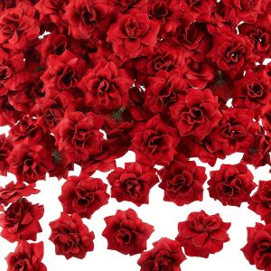 10/20Pcs Artificial Flowers 4.5CM Silk Fake Flower Heads for Home Decor Wedding Bride Decoration Party Supplies Gifts Accessory