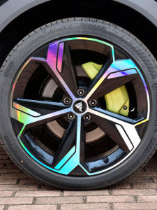 Deep Blue S7 Wheel Hub Stickers Carbon Fiber Painted Black Electroplated Wheel Rim Decal Color Change Car Patch Scratch Repair