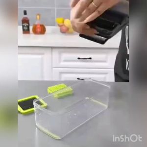 【จัดส่งฟรี】ที่ขูดมะละกอ เครื่องหั่นผัก vegetable cutter เครื่องหั่นผลไม้มัลติฟังก์ชั่น เครื่องซอยหอม 16 in 1 เครื่องสไลด์ผัก เครื่องหั่นอาหาร