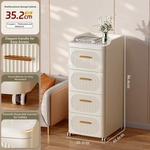 Drawer-type Movable Multilevel Storage Cabinet