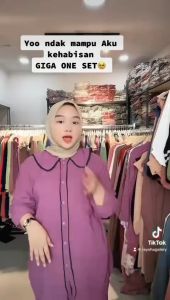 ONE SET GIGA CEINKLE SETELAN CRINCLE KERAH LIST SETELAN WANITA SETELAN DEWASA SETELAN WANITA VIRAL SETELAN TERBARU SETELAN KEKINIAN