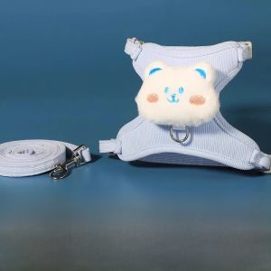 Outdoor Pet Supplies Dog Harness Set Cat Sun Hat Chest Back Travel Outfit Pet Accessories Puppy Clothes Shade Outdoor Activities